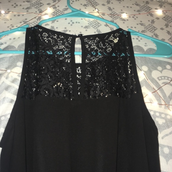 Black over knee length dress - Picture 2 of 2